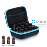 12 Essential Oil Carrying Case Holds 5ml 10ml 15ml Bottles with Hard Shell Exterior and Foam Insert From EVA Case Manufacturer